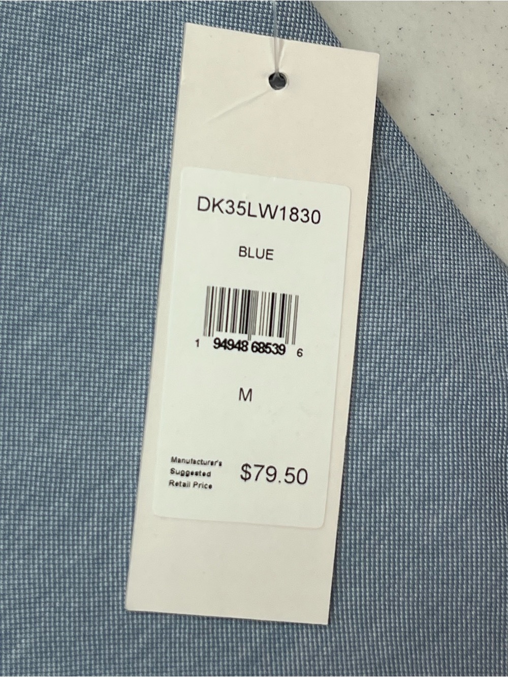 DKNY Men’s Blue Soft Stretch Button Down Shirt. Medium - Picture 9 of 10